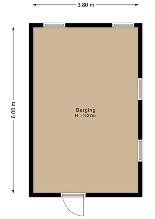 Burgemeester Verstraatenlaan 18A, 6641 CE Beuningen - Berging - 2D.jpg