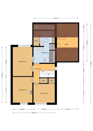 Kraaijenberg 7311, 6601 SG Wijchen - Eerste verdieping - 2D.jpg