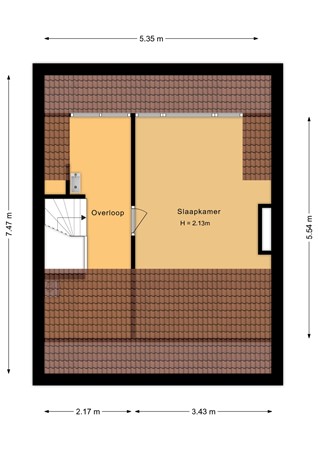 Fazantstraat 46, 6601 BP Wijchen - Tweede verdieping - 2D.jpg