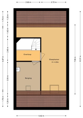 Brouwerscamp 1, 6644 GX Ewijk - Tweede verdieping - 2D.jpg