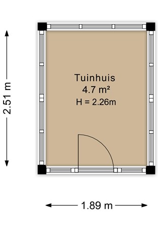 Binnenvaart 27, 6642 CT Beuningen - Tuinhuis - 2D.jpg