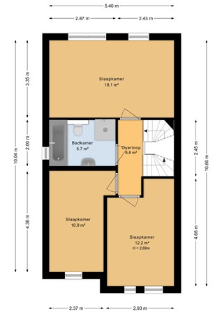 Schutsboom 20, 5364 PN Escharen - Eerste verdieping - 2D.jpg
