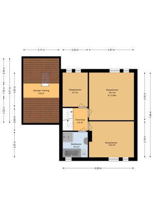 Klaverweide 17, 6641 VL Beuningen - Eerste verdieping - 2D.jpg