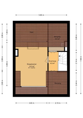 Aubadestraat 67, 6544 ZC Nijmegen - Tweede verdieping - 2D.jpg