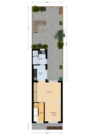 Waterstraat 118, 6541 TL Nijmegen - Situatie - 2D.jpg