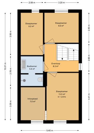Houtzager 28, 6603 LS Wijchen - Eerste verdieping - 2D.jpg