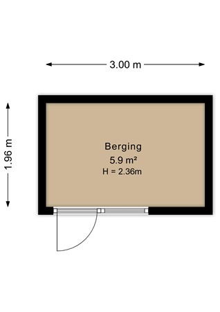 Houtzager 28, 6603 LS Wijchen - Berging - 2D.jpg