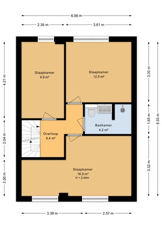 Nachtegaalstraat 32, 6601 CB Wijchen - Eerste verdieping - 2D.jpg
