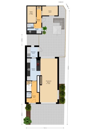 Nachtegaalstraat 32, 6601 CB Wijchen - Situatie - 2D.jpg