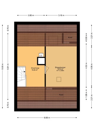 Nachtegaalstraat 32, 6601 CB Wijchen - Tweede verdieping - 2D.jpg