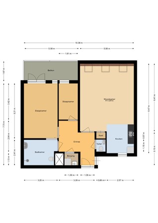 Koninginnedijk 216, 5361 CR Grave - Appartement - 2D.jpg