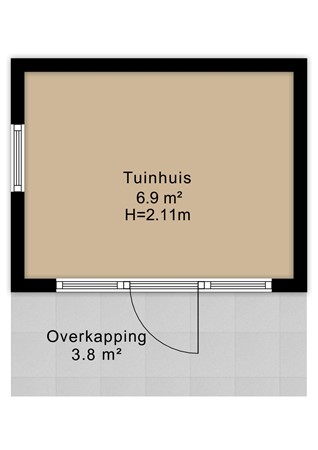 Heilige Stoel 6806, 6601 SW Wijchen - Tuinhuis - 2D.jpg