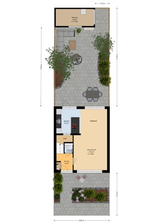 Kraaijenberg 9314, 6601 PG Wijchen - Situatie - 2D.jpg