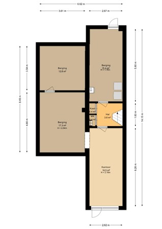 Weezenhof 6144, 6536 AL Nijmegen - Souterrain - 2D.jpg