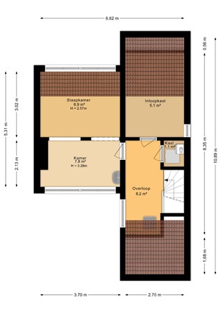 Weezenhof 6144, 6536 AL Nijmegen - Tweede verdieping - 2D.jpg