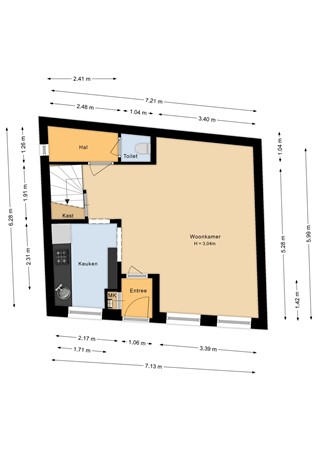 Boreel de Mauregnaultstraat 26, 5361 HG Grave - Begane grond - 2D.jpg