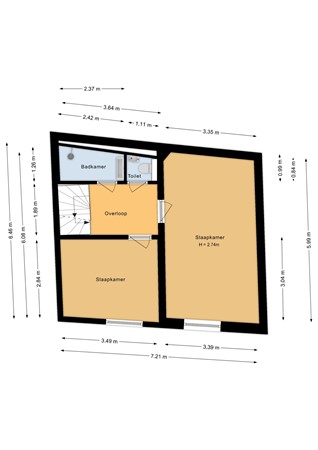 Boreel de Mauregnaultstraat 26, 5361 HG Grave - Eerste verdieping - 2D.jpg
