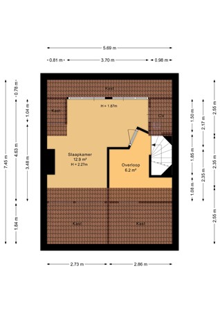 Startvenseweg 45, 6601 EL Wijchen - Tweede verdieping - 2D.jpg
