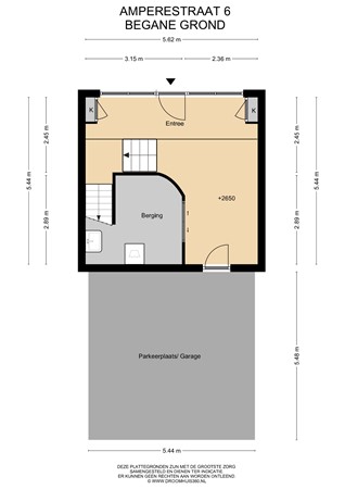 Floorplan - Ampèrestraat 6, 2316 DG Leiden