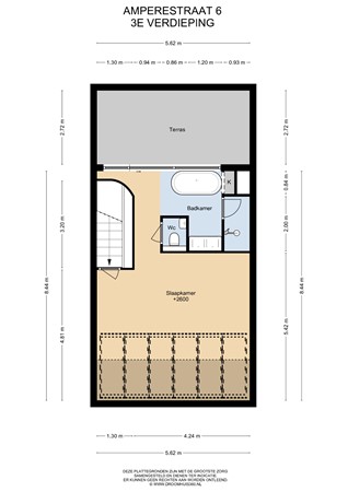 Floorplan - Ampèrestraat 6, 2316 DG Leiden