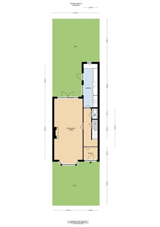 Floorplan - Acacialaan 27, 2351 CA Leiderdorp