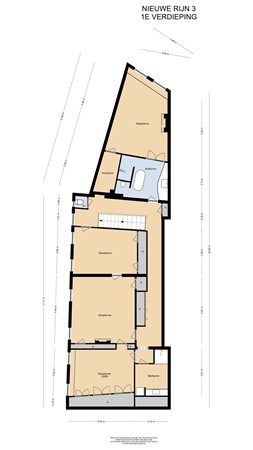 Floorplan - Nieuwe Rijn 3, 2312 JB Leiden
