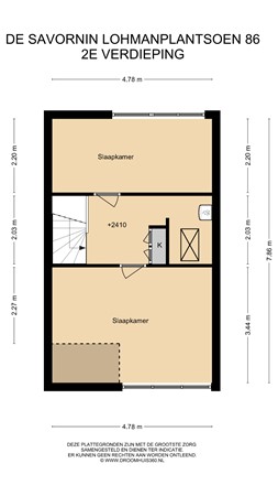 Floorplan - De Savornin Lohmanplantsoen 86, 2253 VR Voorschoten