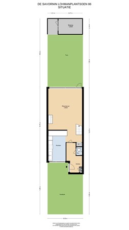 Floorplan - De Savornin Lohmanplantsoen 86, 2253 VR Voorschoten