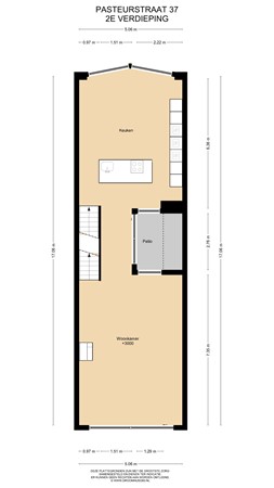 Floorplan - Pasteurstraat 37, 2316 BS Leiden