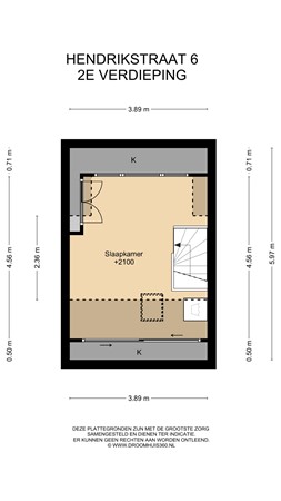 Floorplan - Hendrikstraat 6, 2312 PX Leiden