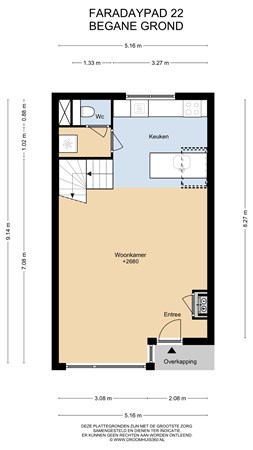 Floorplan - Faradaypad 22, 2316 SR Leiden