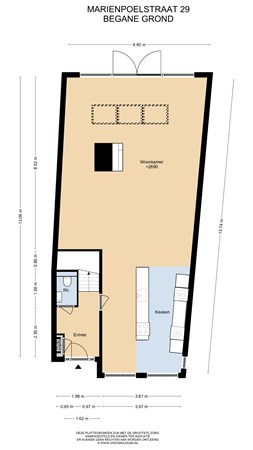 Floorplan - Mariënpoelstraat 27, 2334 CW Leiden