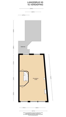 Floorplan - Langebrug 95, 2311 TJ Leiden