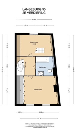 Floorplan - Langebrug 95, 2311 TJ Leiden