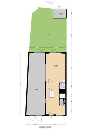 Floorplan - Garenmarkt 38, 2311 PJ Leiden