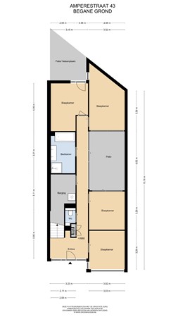 Floorplan - Ampèrestraat 43, 2316 DG Leiden