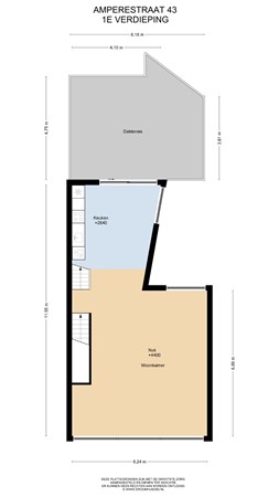 Floorplan - Ampèrestraat 43, 2316 DG Leiden