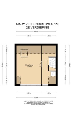 Floorplan - Mary Zeldenrustweg 110, 2331 NE Leiden