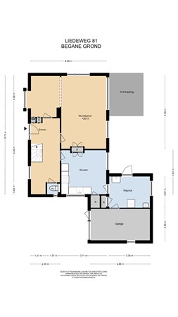 Floorplan - Liedeweg 81, 2065 AL Haarlemmerliede