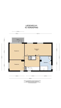 Floorplan - Liedeweg 81, 2065 AL Haarlemmerliede