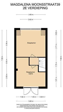 Floorplan - Magdalena Moonsstraat 39, 2313 ZC Leiden