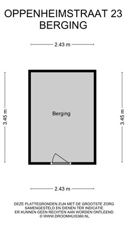 Floorplan - Oppenheimstraat 23, 2313 JC Leiden