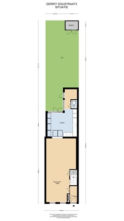 Floorplan - Gerrit Doustraat 3, 2311 XM Leiden