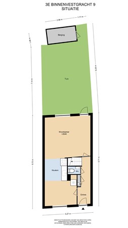 Floorplan - 3e Binnenvestgracht 9, 2312 NR Leiden