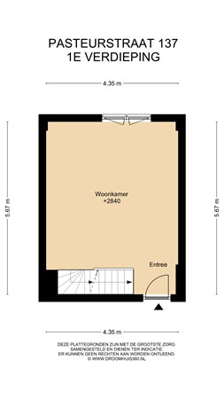 Floorplan - Pasteurstraat 137, 2316 BS Leiden