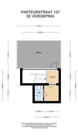 Floorplan - Pasteurstraat 137, 2316 BS Leiden