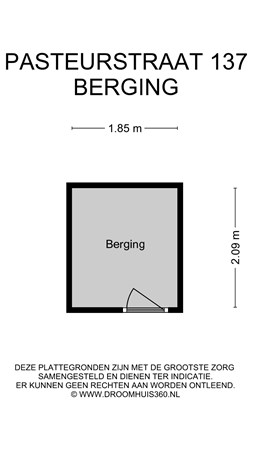 Floorplan - Pasteurstraat 137, 2316 BS Leiden