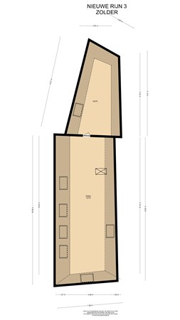 Floorplan - Nieuwe Rijn 3, 2312 JB Leiden