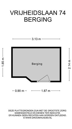 Floorplan - Vrijheidslaan 74, 2321 DL Leiden