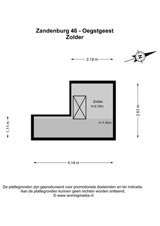 Zandenburg 46, 2342 BV Oegstgeest - Zandenburg 46 - Oegstgeest - Zolder - 2D.jpg